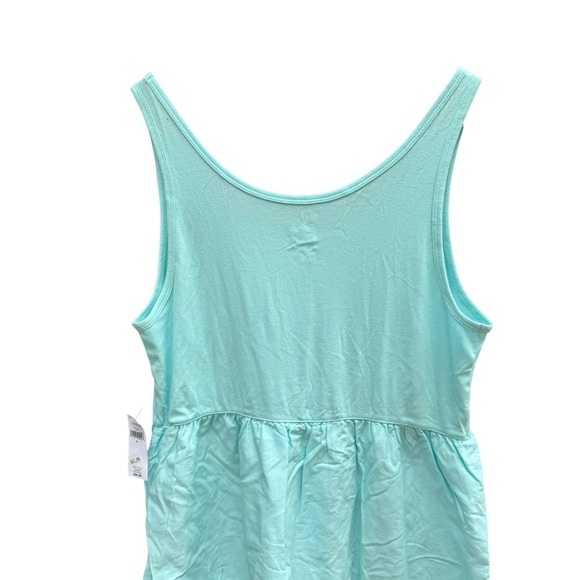 GAP Women’s Teal fit and flare lined dress size XL stretchy, cotton blend beach - Picture 7 of 12